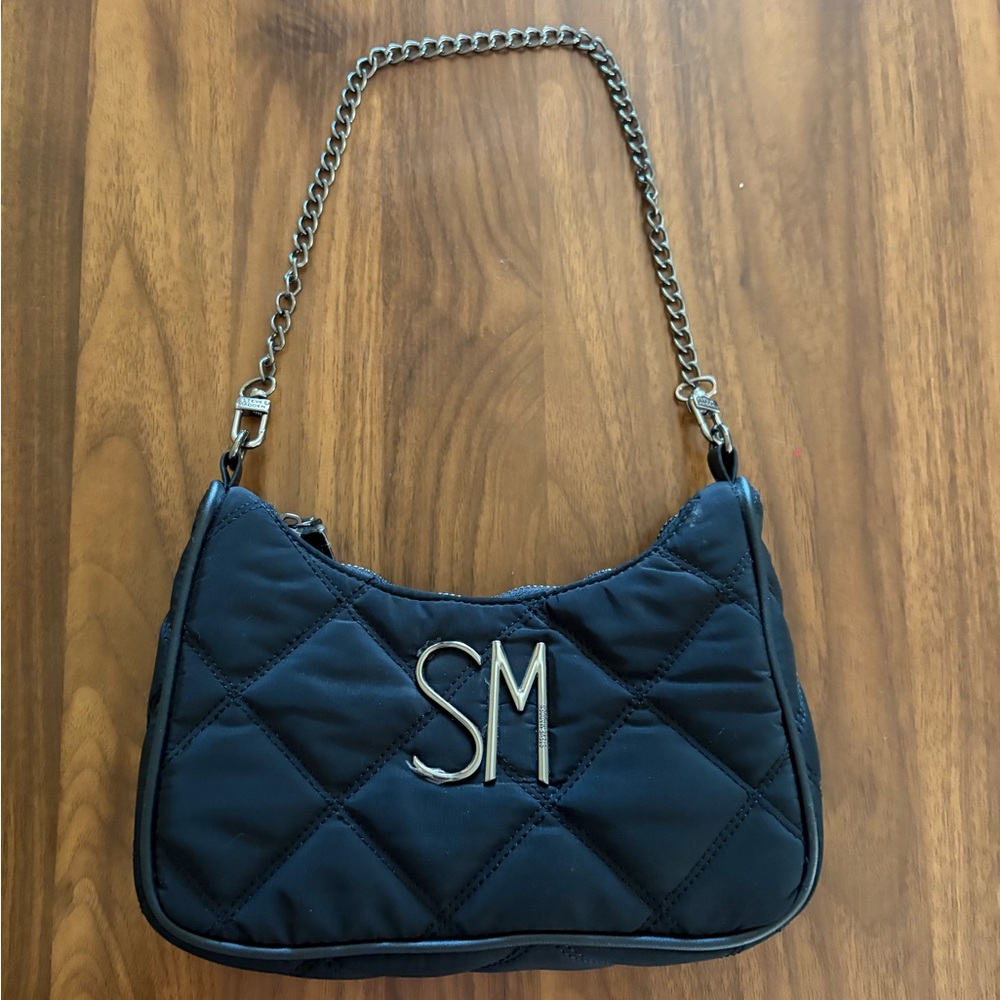 Steve Madden Black Quilted Shoulder Bag